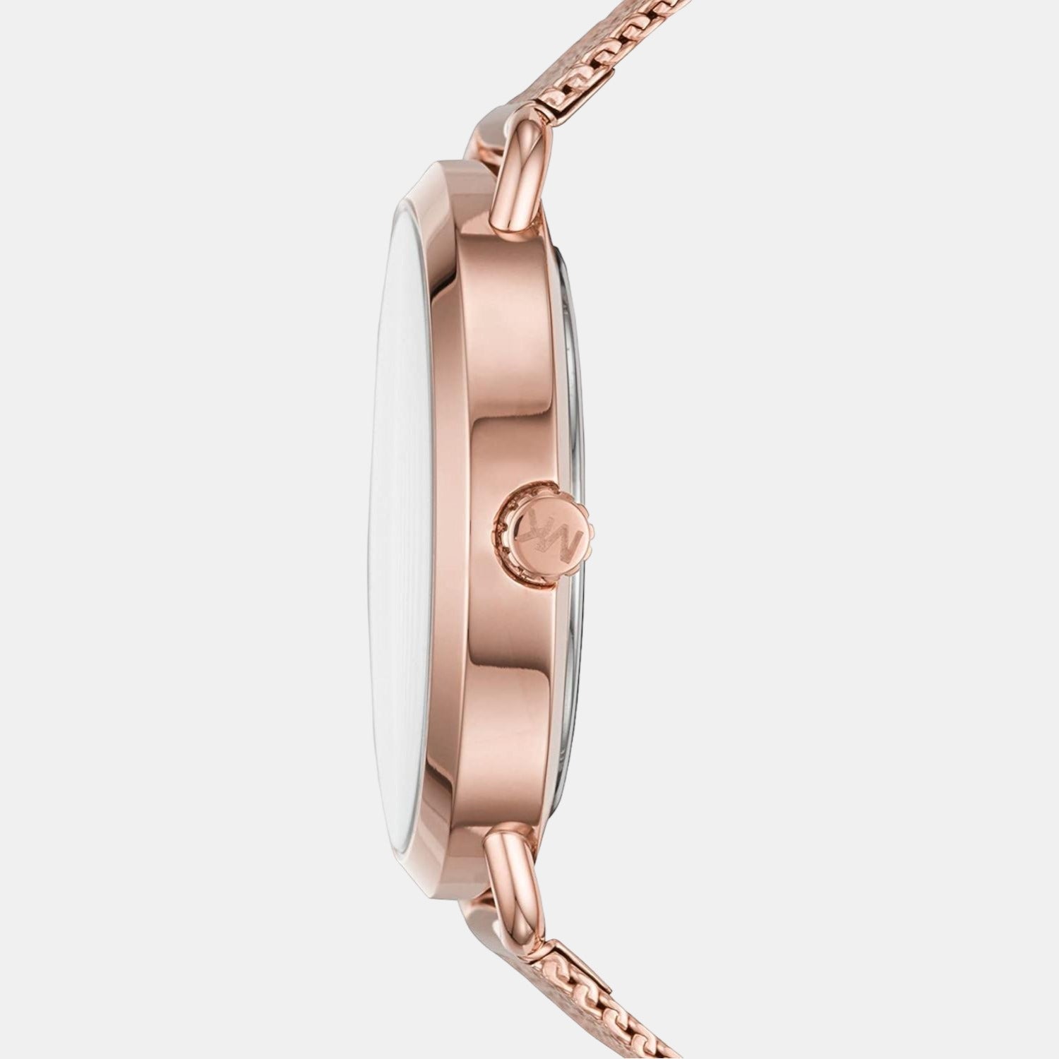Michael Kors Portia Women Quartz Pink Dial Analog Stainless Steel Watch Mk3845