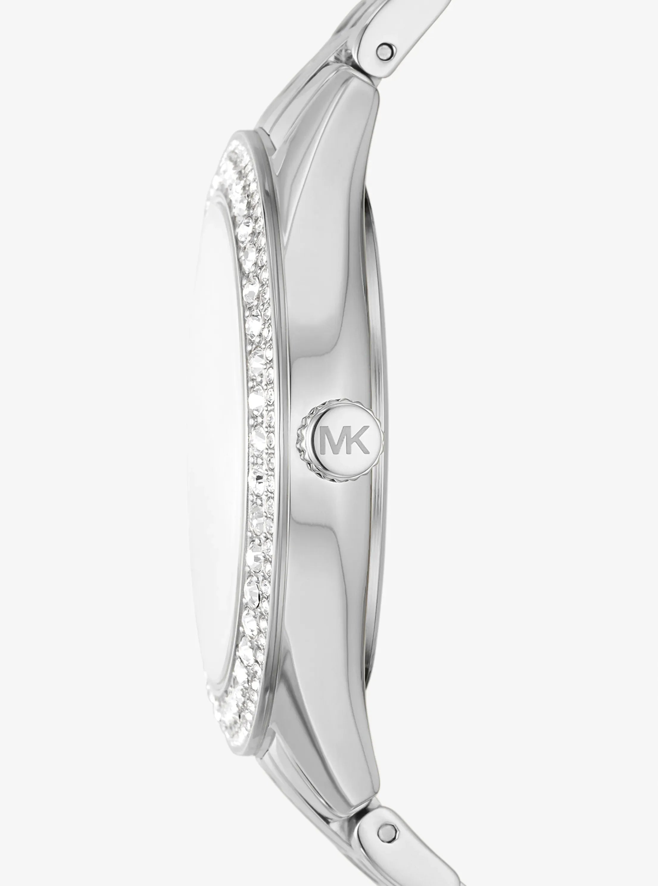 Michael Kors Harlowe Pav Silver-Tone Watch