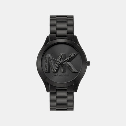Michael Kors Slim Runway Women Quartz Black Dial Analog Stainless Steel Watch Mk4734