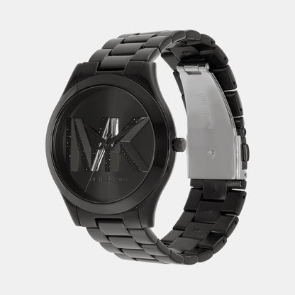 Michael Kors Slim Runway Women Quartz Black Dial Analog Stainless Steel Watch Mk4734