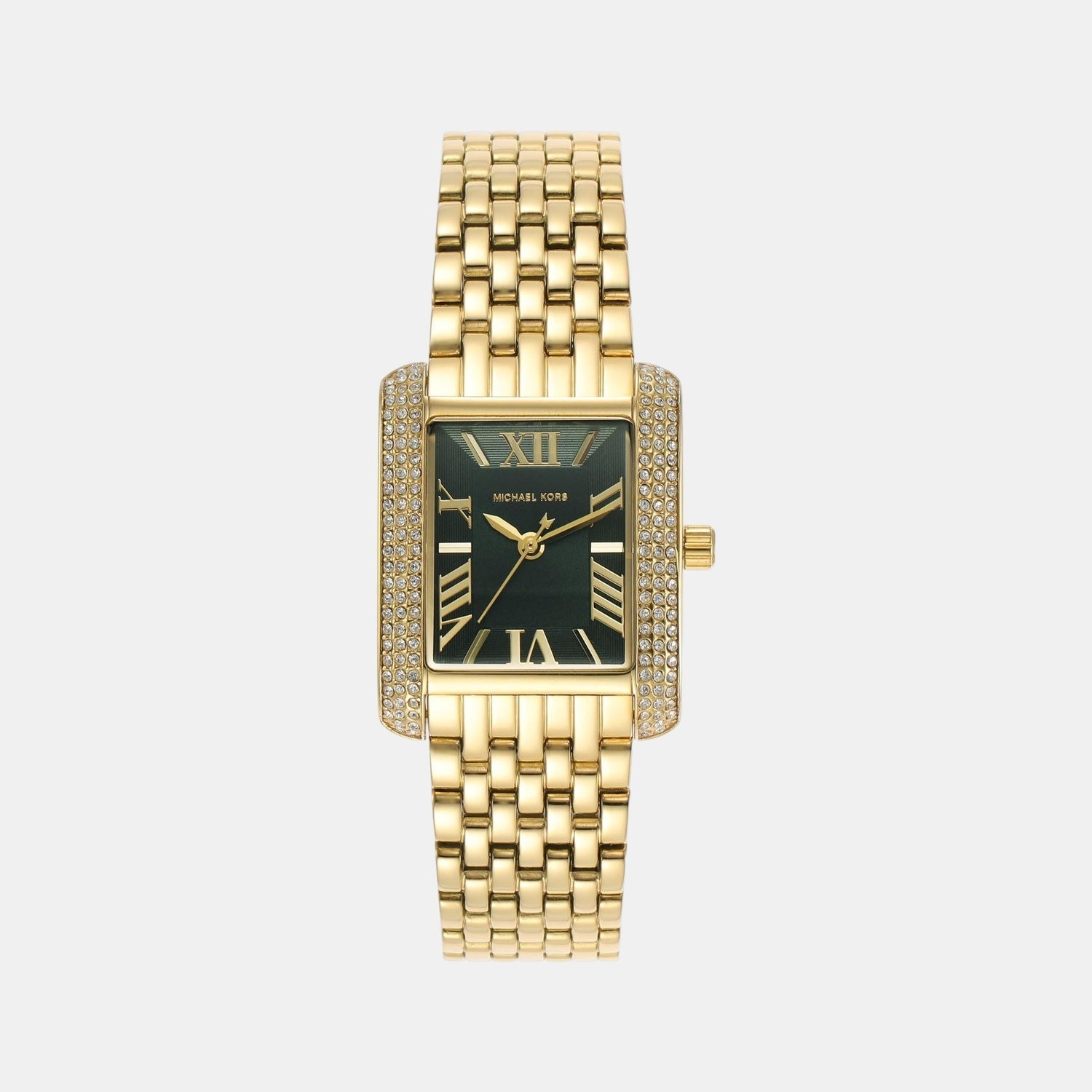 Michael Kors Emery Women Quartz Green Dial Analog Stainless Steel Watch Mk4742