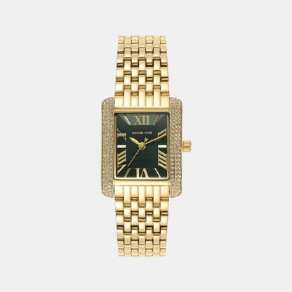Michael Kors Emery Women Quartz Green Dial Analog Stainless Steel Watch Mk4742