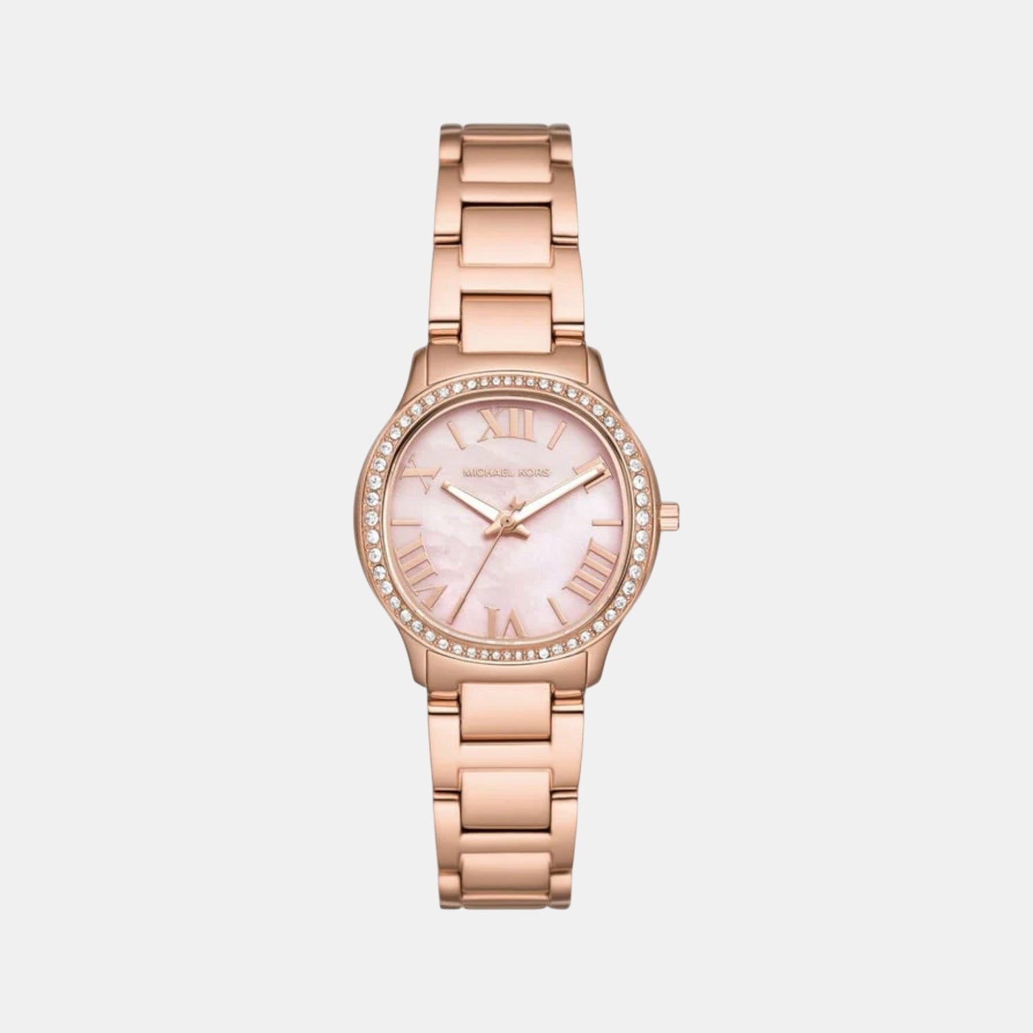 Michael Kors Sage Women Quartz Mother Of Pearl Dial Analog Stainless Steel Watch Mk4823
