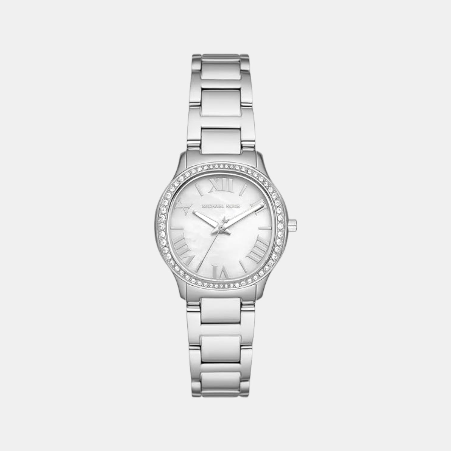 Michael Kors Sage Women Quartz Mother Of Pearl Dial Analog Stainless Steel Watch Mk4824