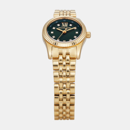 Michael Kors Lexington Women Quartz Green Dial Analog Stainless Steel Watch Mk4842