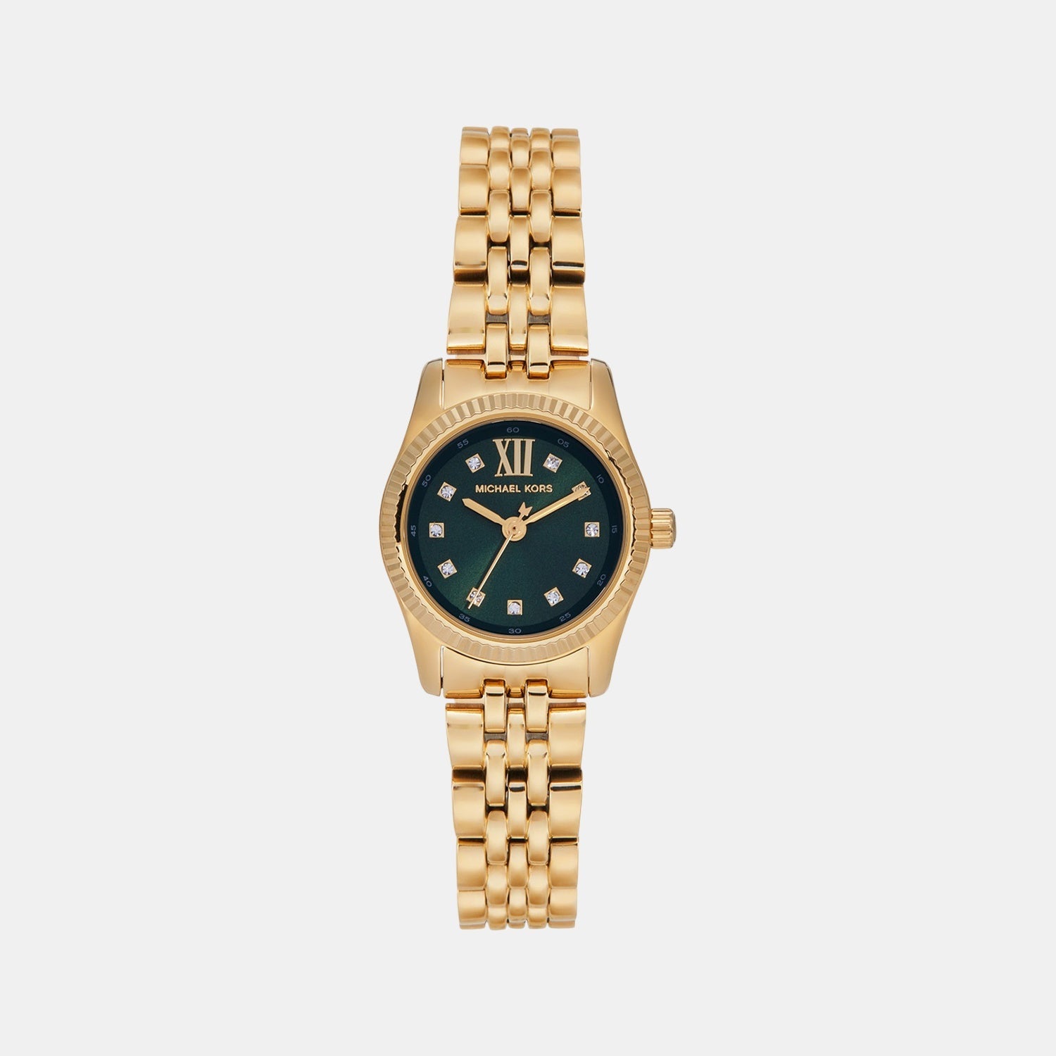 Michael Kors Lexington Women Quartz Green Dial Analog Stainless Steel Watch Mk4842