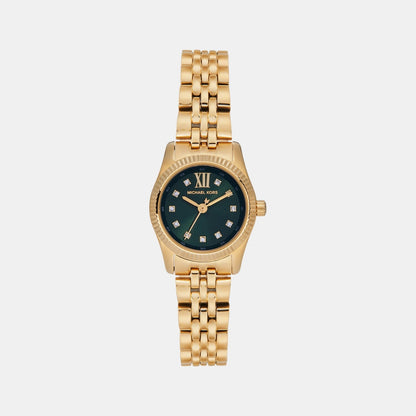 Michael Kors Lexington Women Quartz Green Dial Analog Stainless Steel Watch Mk4842