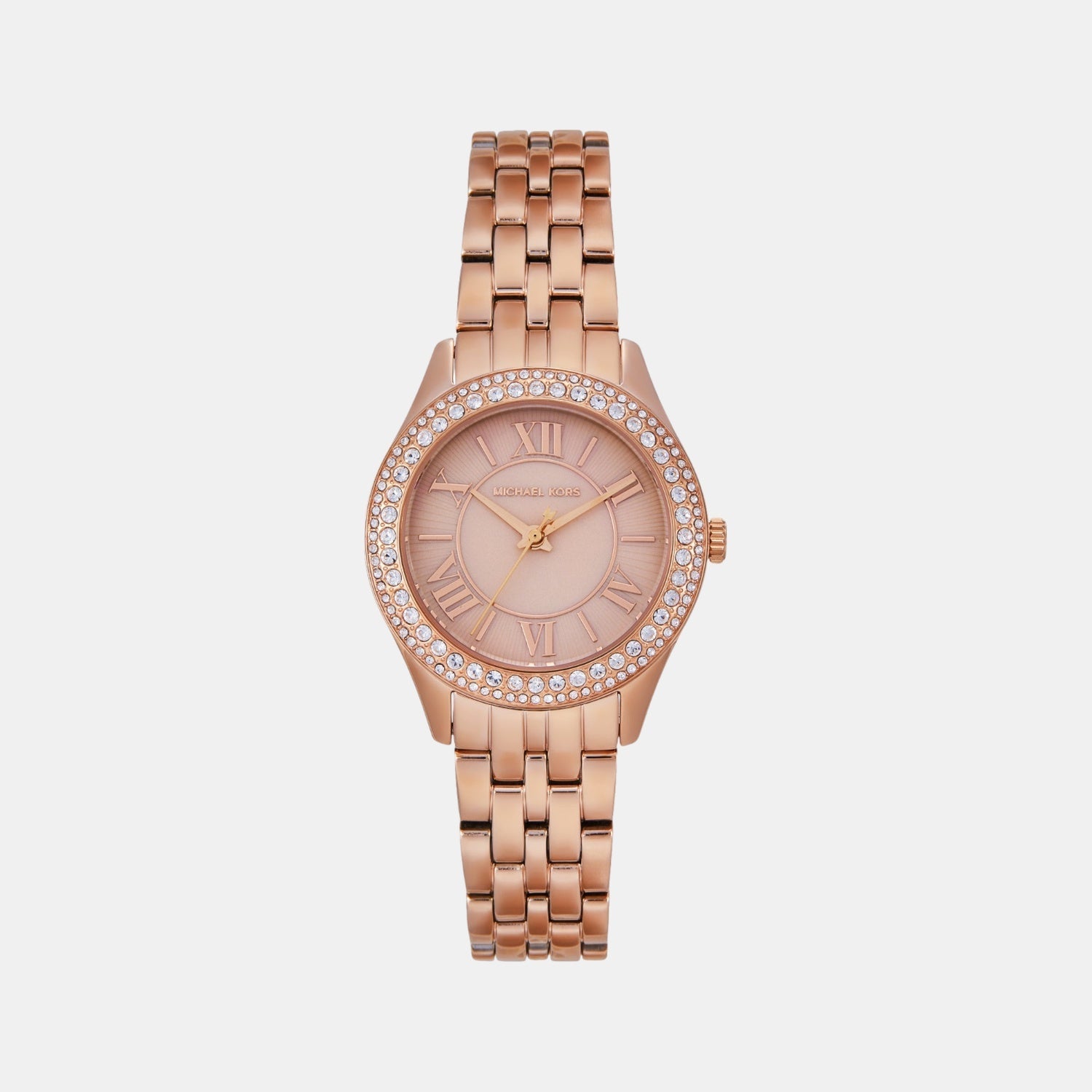 Michael Kors Harlowe Women Quartz Rose Gold Dial Analog Stainless Steel Watch Mk4845