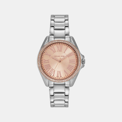 Michael Kors Kacie Women Quartz Pink Dial Analog Stainless Steel Watch Mk4854