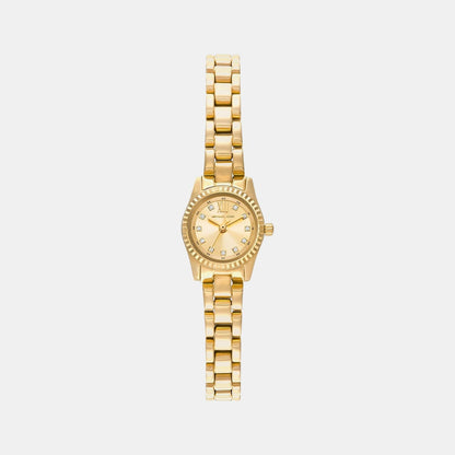 Michael Kors Lexington Women Quartz Gold Dial Analog Stainless Steel Watch Mk4862