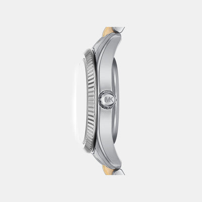 Michael Kors Lexington Women Quartz Mother Of Pearl Dial Analog Stainless Steel Watch Mk4865