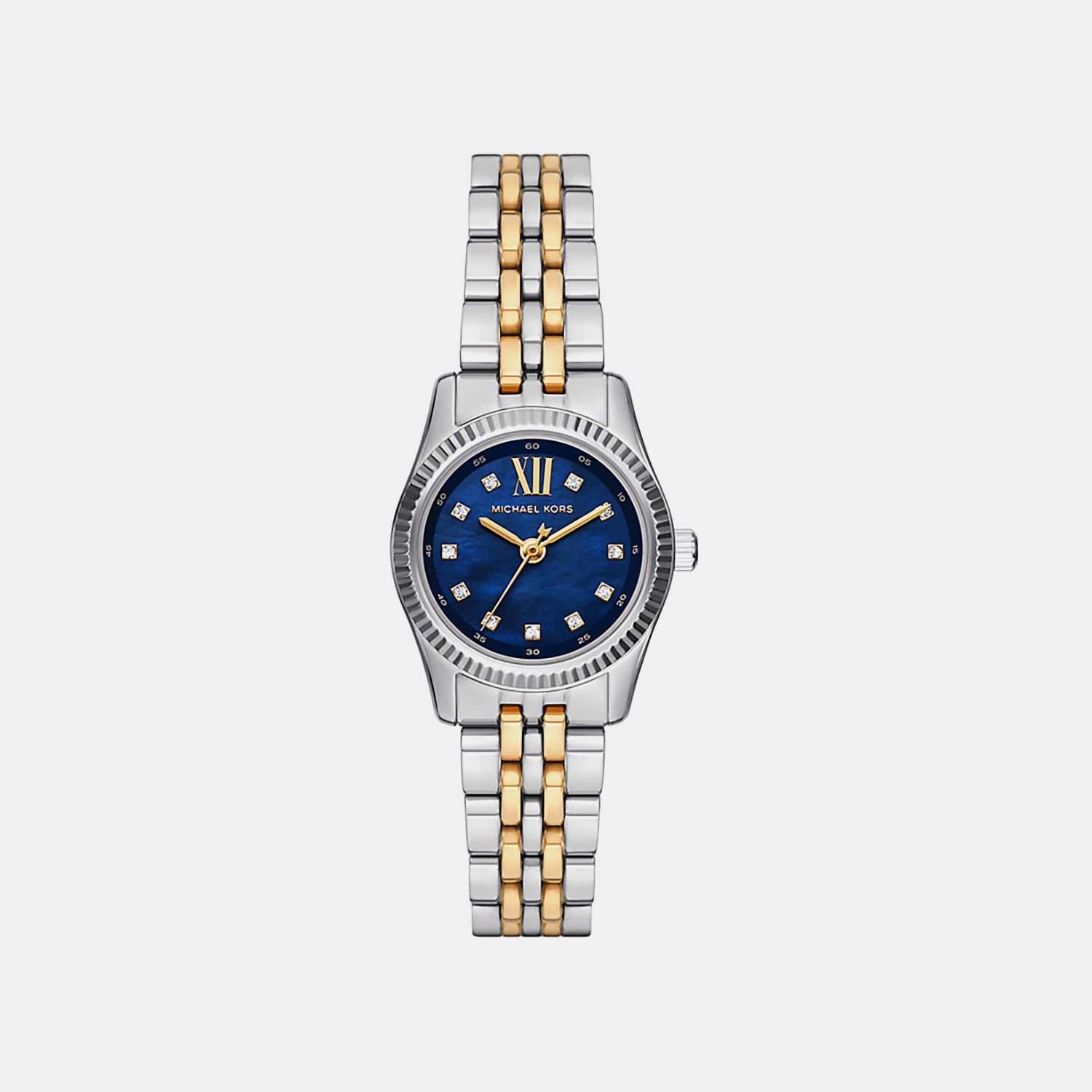 Michael Kors Lexington Women Quartz Mother Of Pearl Dial Analog Stainless Steel Watch Mk4865