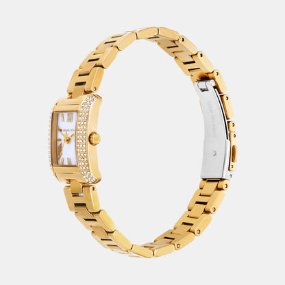 Michael Kors Emery Women Quartz Mother Of Pearl Dial Analog Stainless Steel Watch Mk4867