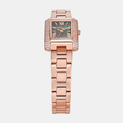 Michael Kors Emery Women Quartz Mother Of Pearl Dial Analog Stainless Steel Watch Mk4868