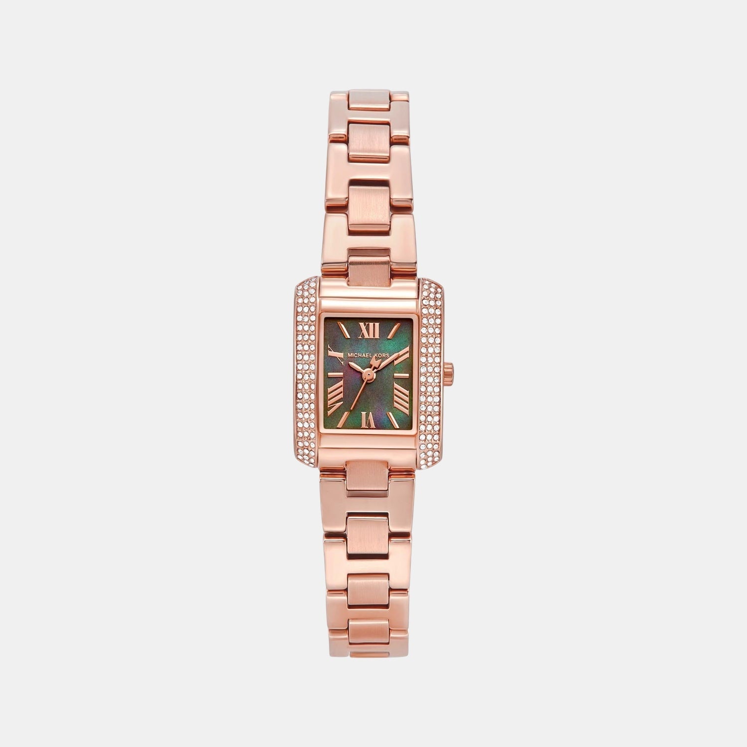 Michael Kors Emery Women Quartz Mother Of Pearl Dial Analog Stainless Steel Watch Mk4868