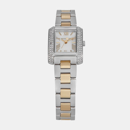Michael Kors Emery Women Quartz Mother Of Pearl Dial Analog Stainless Steel Watch Mk4882