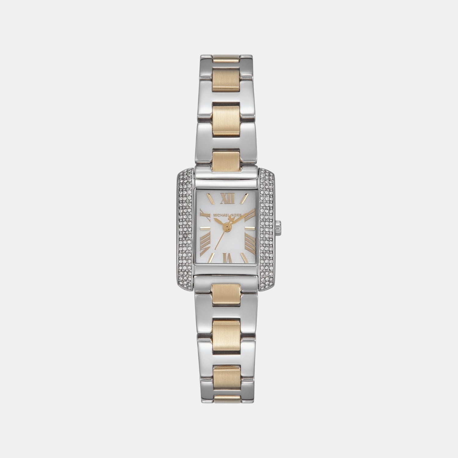 Michael Kors Emery Women Quartz Mother Of Pearl Dial Analog Stainless Steel Watch Mk4882