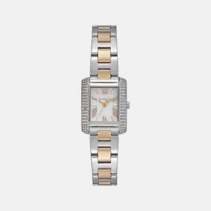 Michael Kors Emery Women Quartz Mother Of Pearl Dial Analog Stainless Steel Watch Mk4882