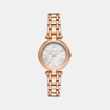 Michael Kors Women Quartz White Dial Analog Stainless Steel Watch Mk4893