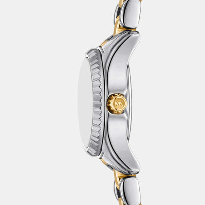 Michael Kors Lexington Women Quartz White Dial Analog Stainless Steel Watch Mk4903