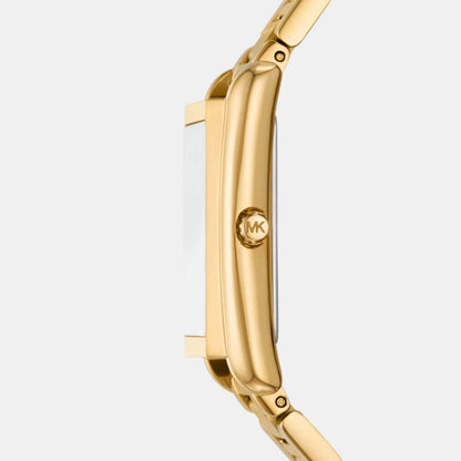 Michael Kors Essex Women Quartz Gold Dial Analog Stainless Steel Watch Mk4904