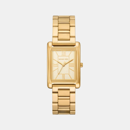 Michael Kors Essex Women Quartz Gold Dial Analog Stainless Steel Watch Mk4904