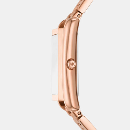 Michael Kors Essex Women Quartz Pink Dial Analog Stainless Steel Watch Mk4905