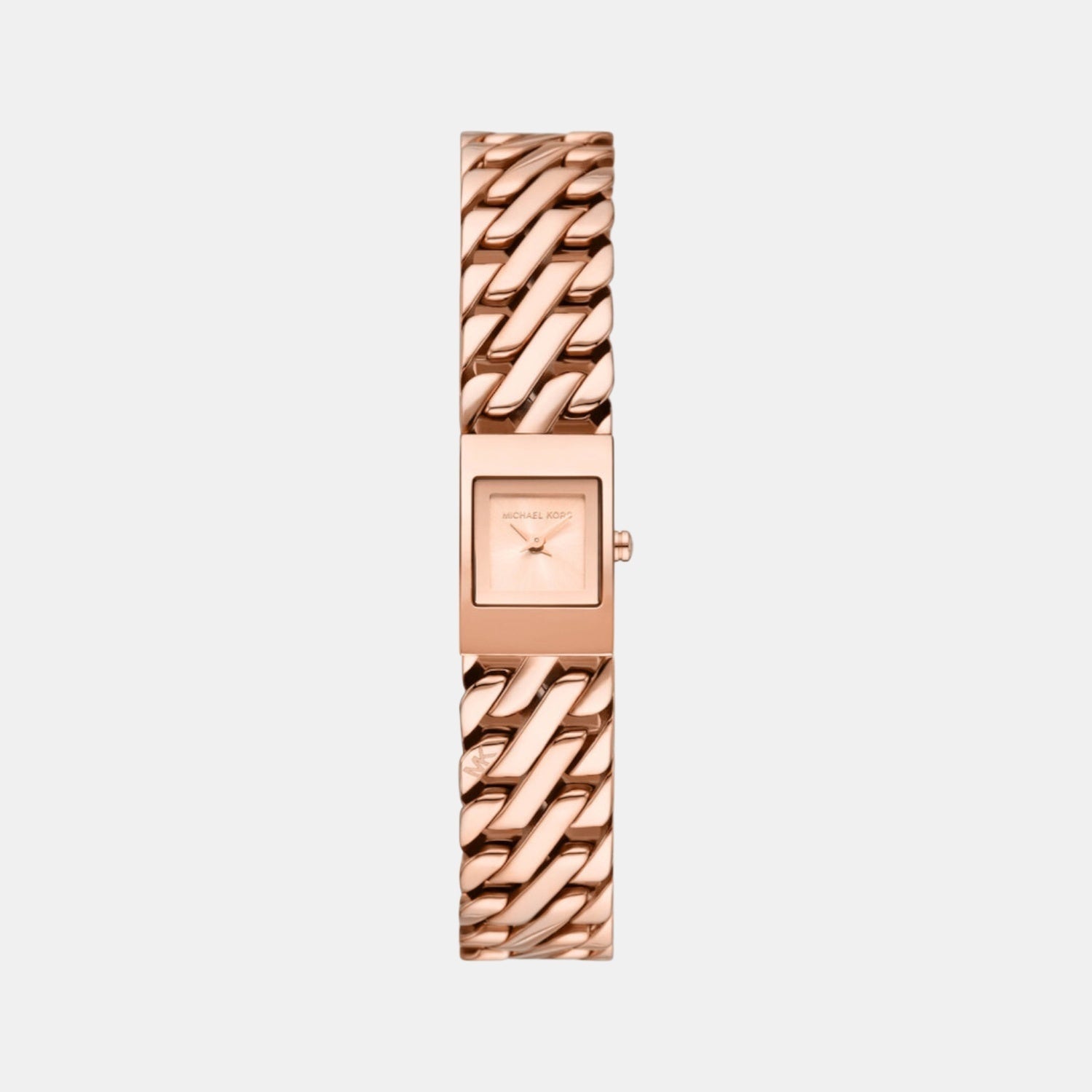 Michael Kors Darrington Women Quartz Pink Dial Analog Stainless Steel Watch Mk4908