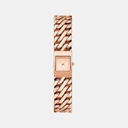 Michael Kors Darrington Women Quartz Pink Dial Analog Stainless Steel Watch Mk4908