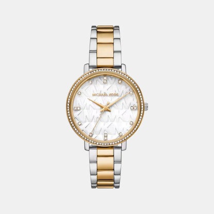 Michael Kors Pyper Women Quartz White Dial Analog Stainless Steel Watch Mk4918