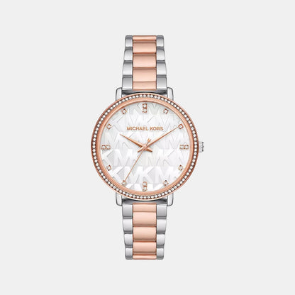 Michael Kors Pyper Women Quartz White Dial Analog Stainless Steel Watch Mk4920