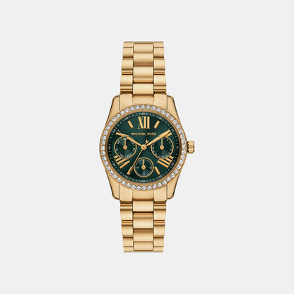 Michael Kors Lexington Women Quartz Green Dial Analog Stainless Steel Watch Mk4924