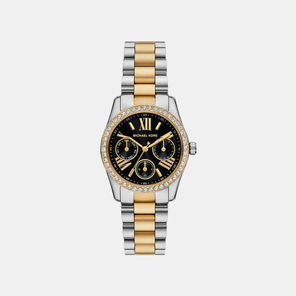Michael Kors Lexington Women Quartz Black Dial Analog Stainless Steel Watch Mk4925