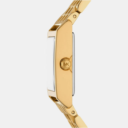 Michael Kors Georgie Women Quartz Gold Dial Analog Stainless Steel Watch Mk4934