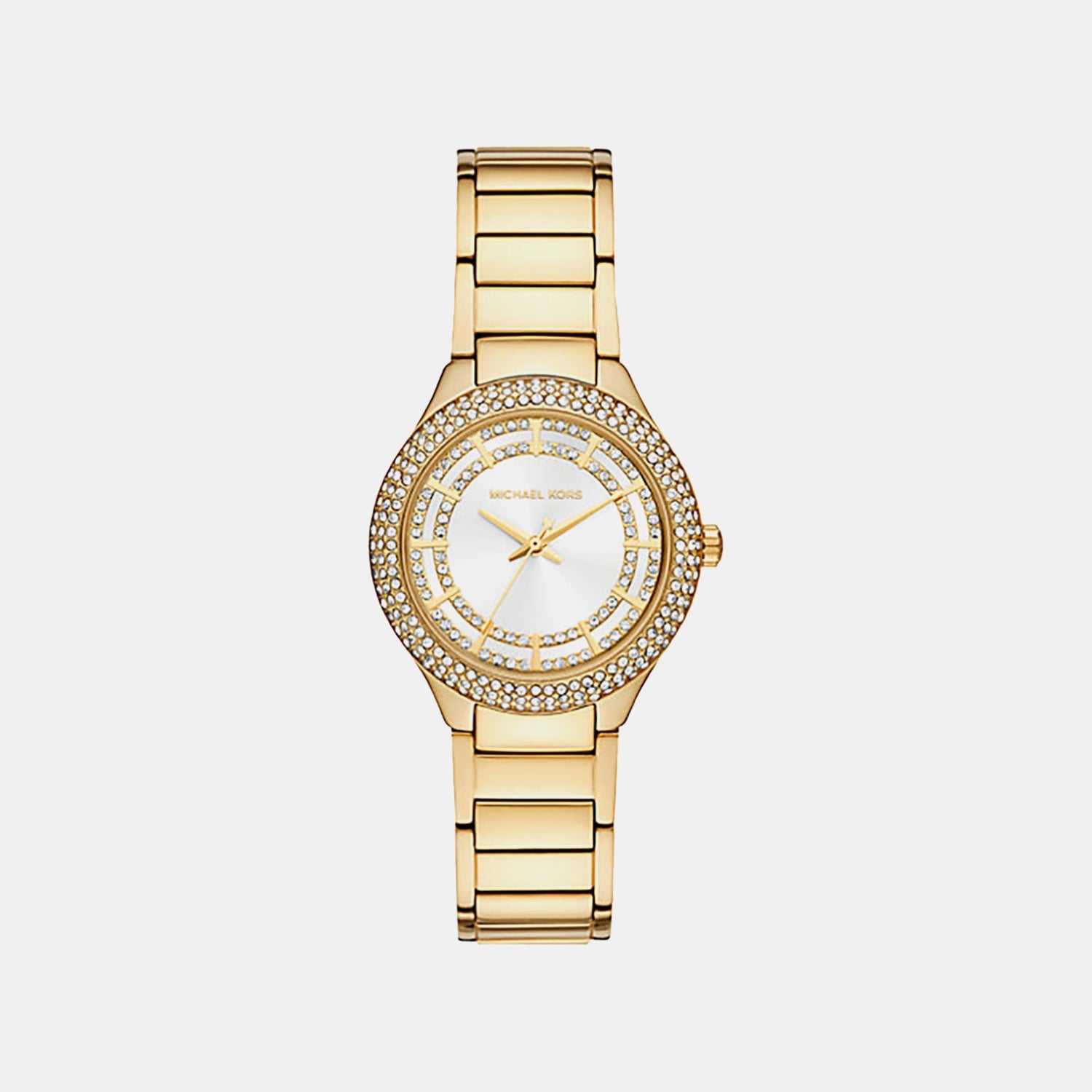 Michael Kors Sylvia Women Quartz White Dial Analog Stainless Steel Watch Mk4941