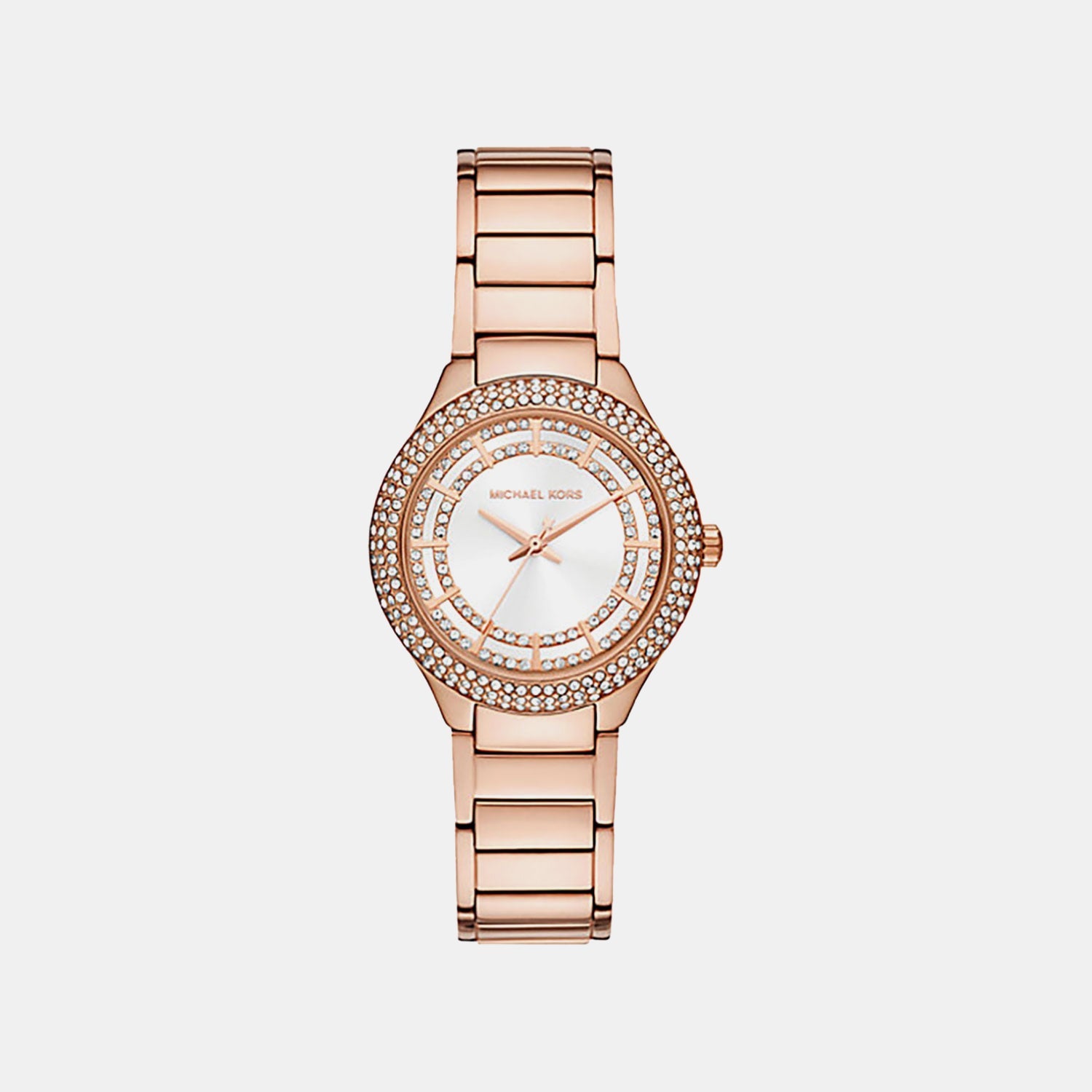 Michael Kors Sylvia Women Quartz White Dial Analog Stainless Steel Watch Mk4942
