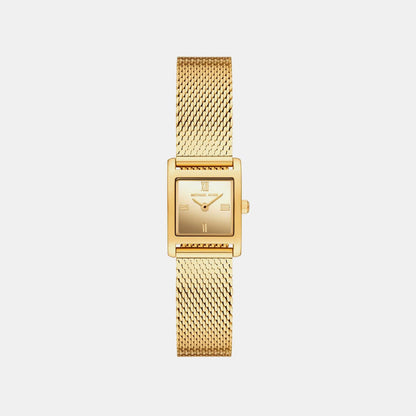Michael Kors Georgie Women Quartz Gold Dial Analog Stainless Steel Watch Mk4959