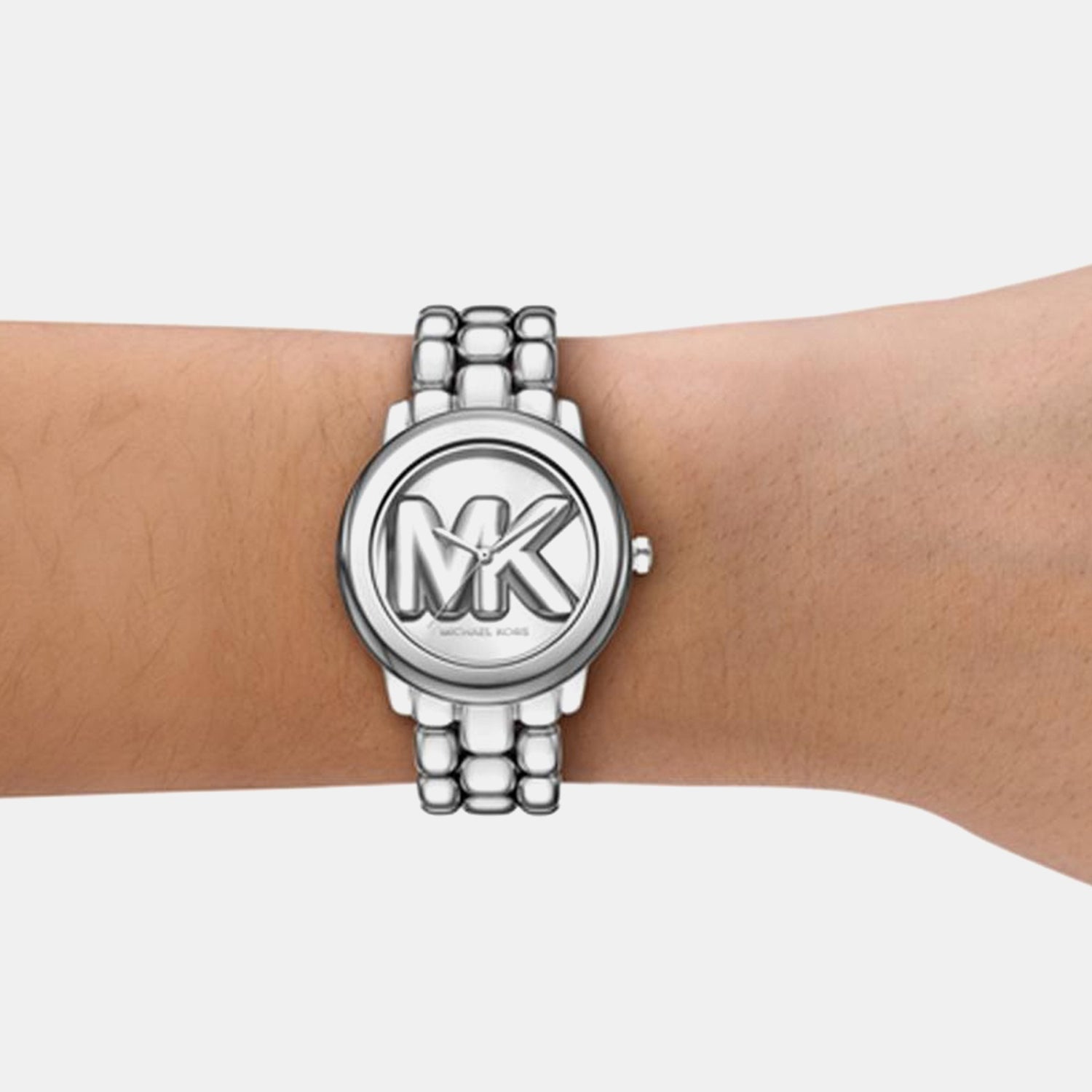 Michael Kors Phoebe Women Quartz Silver Dial Analog Stainless Steel Watch Mk4963
