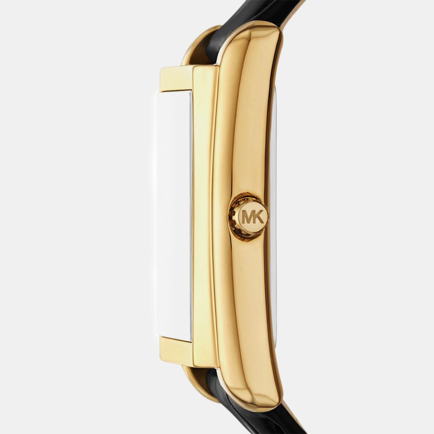 Michael Kors Essex Women Quartz Gold Dial Analog Leather Watch Mk4965
