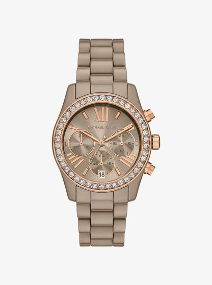 Michael Kors Lexington Pav Nude-Tone Watch