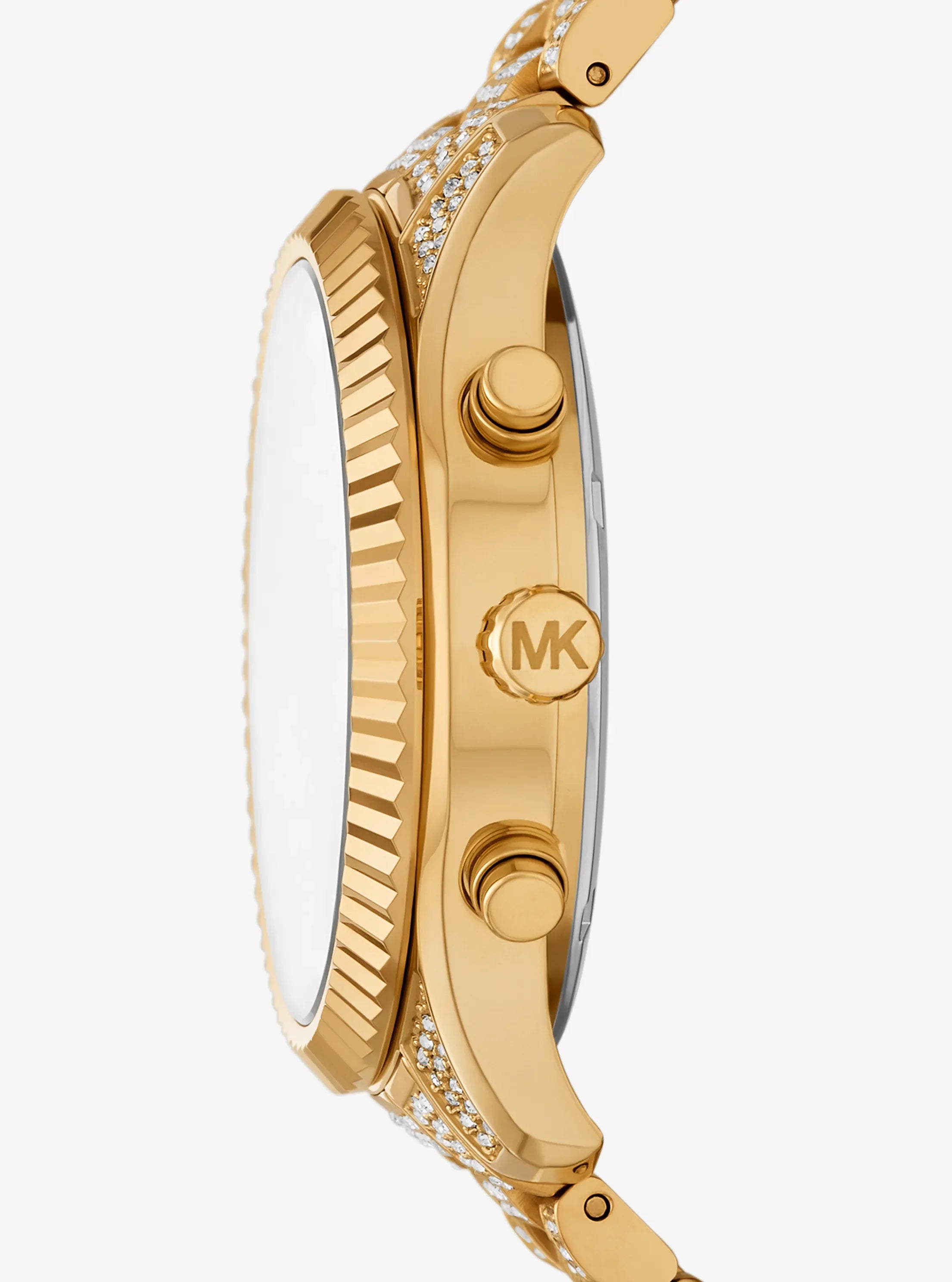 Michael Kors Oversized Lexington Pav Gold-Tone Watch
