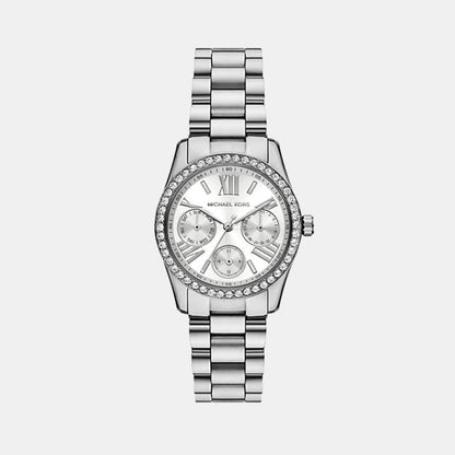 Michael Kors Lexington Women Quartz Silver Dial Multi-Function Stainless Steel Watch Mk4979