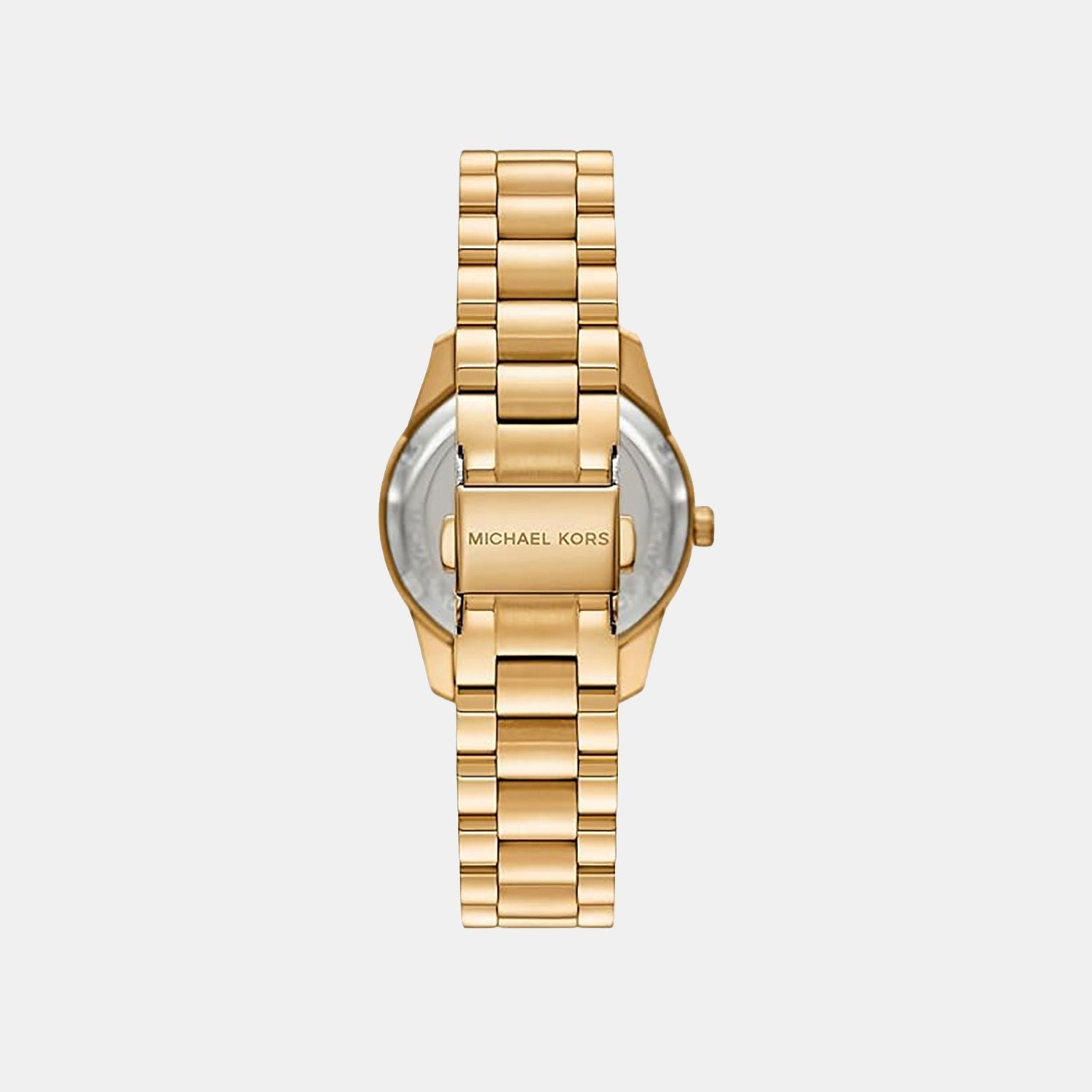 Michael Kors Lexington Women Quartz Gold Dial Chronograph Stainless Steel Watch Mk4982