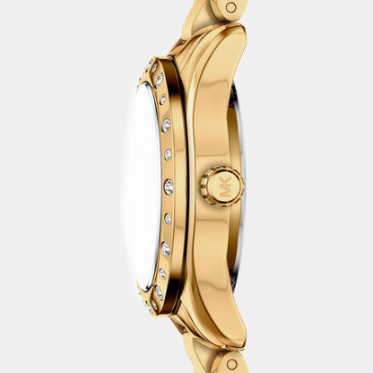 Michael Kors Lexington Women Quartz Gold Dial Analog Stainless Steel Watch Mk4992Set