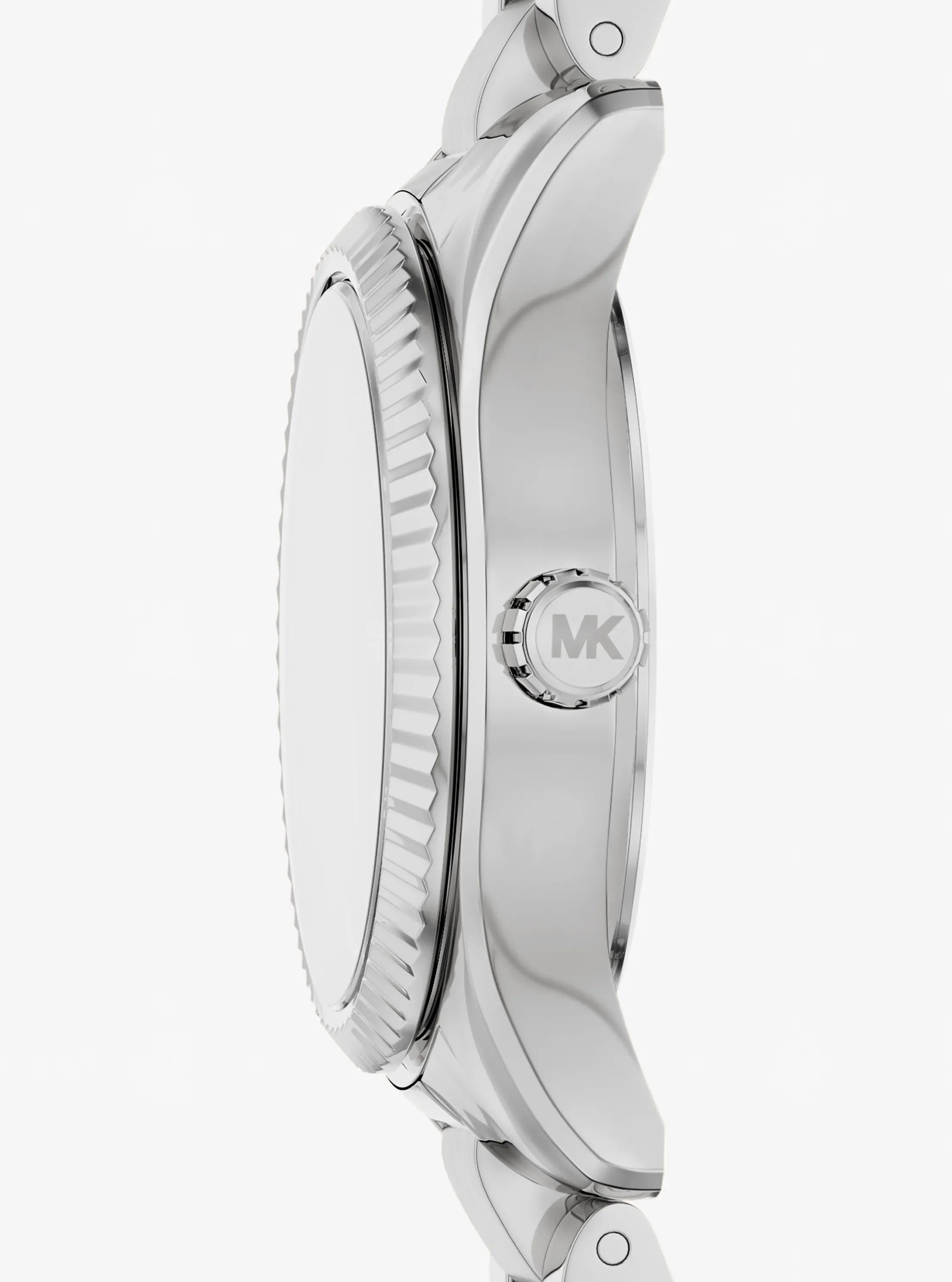 Michael Kors Petite Lexington Pav Silver-Tone Watch