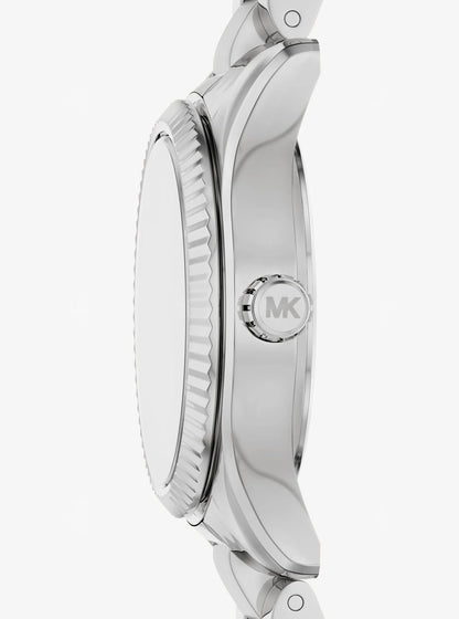 Michael Kors Petite Lexington Pav Silver-Tone Watch