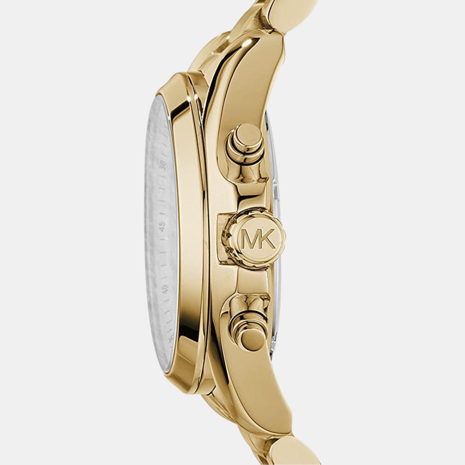 Michael Kors Bradshaw Women Quartz Gold Dial Chronograph Stainless Steel Watch Mk5605