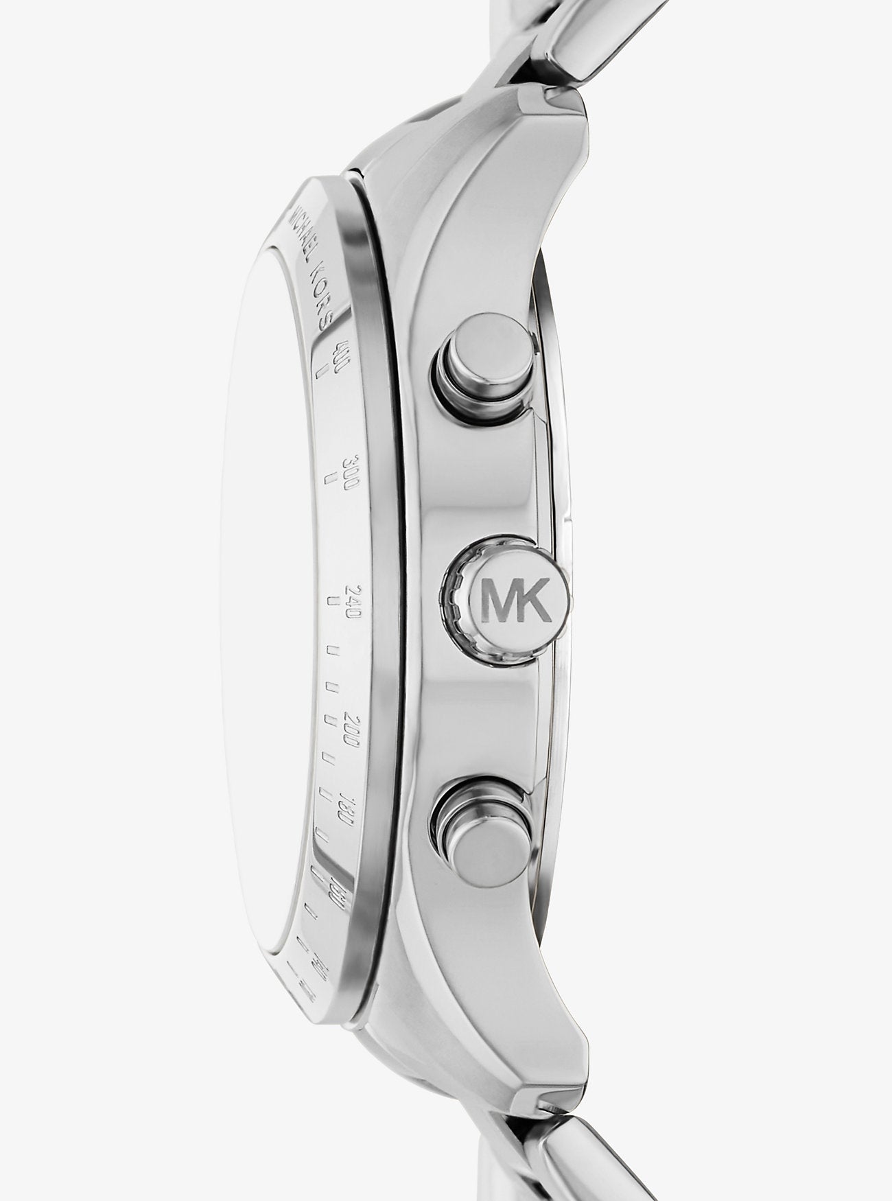 Oversized Berkley Silver-Tone Watch Silver Silver