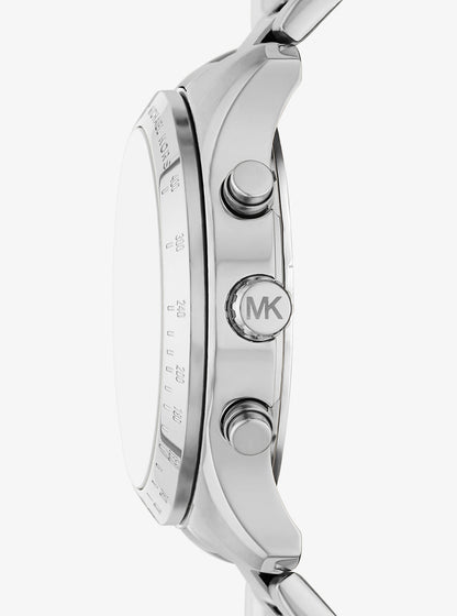 Oversized Berkley Silver-Tone Watch Silver Silver