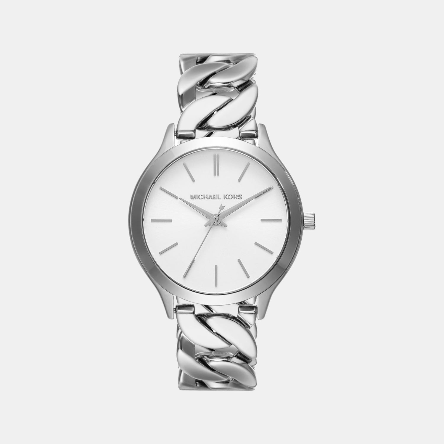 Michael Kors Runway Women Quartz White Dial Analog Stainless Steel Watch Mk7474